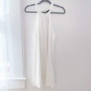 NWT Papermoon White Scallop Hem Dress, size Large